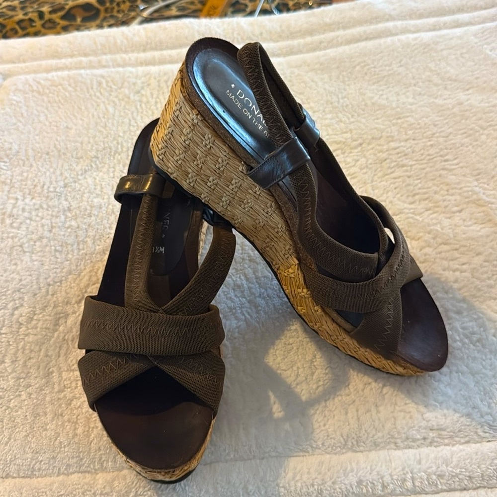 Donald J. Pliner Brown Espadrille Shoes with Minimalist Design